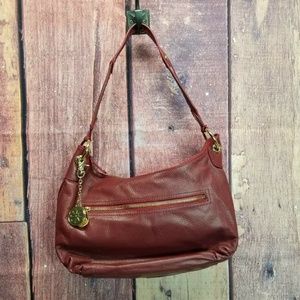 Isaac Mizrahi Live Pebbled Leather Hand Bag Purse